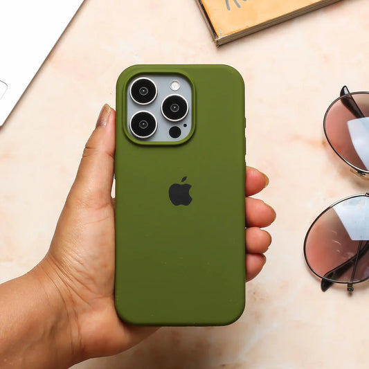 OLIVE GREEN IPHONE SILICONE CASE
