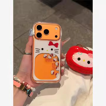 Hello Kitty Glitter Case Semi Transparent Case