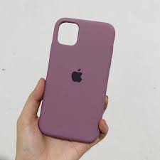 MAUVE IPHONE SILICONE CASE.