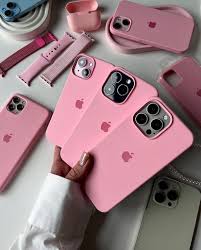 IPHONE BABY PINK SILICONE CASE.