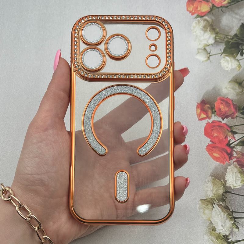 Cosmic Orange Diamond Stones Magsafe Case