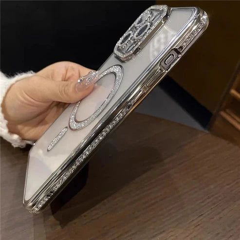 Diamond Stones Magsafe Case with Camera Coverd (New Arrivals)