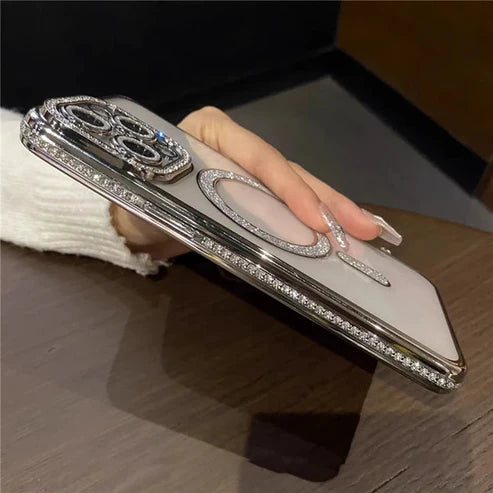 Diamond Stones Magsafe Case with Camera Coverd (New Arrivals)