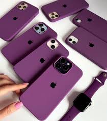 PURPLE IPHONE SILICONE CASE