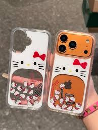 Hello Kitty Glitter Case Semi Transparent Case