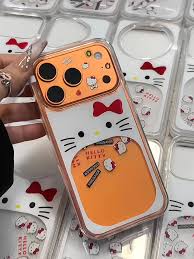 Hello Kitty Glitter Case Semi Transparent Case