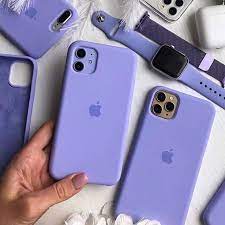 IPHONE LILAC Purple SILICONE CASE.
