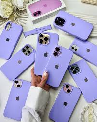IPHONE LILAC Purple SILICONE CASE.