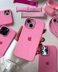 IPHONE BABY PINK SILICONE CASE.