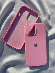 IPHONE BABY PINK SILICONE CASE.