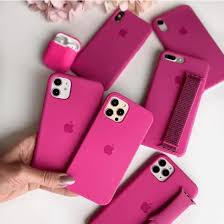 IPHONE SILICONE CASE DARK PINK