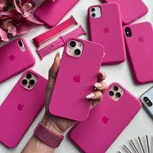 IPHONE SILICONE CASE DARK PINK