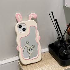 Bunny Mirror Case Iph 11 to 16 Pro Max