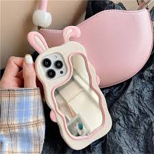 Bunny Mirror Case Iph 11 to 16 Pro Max