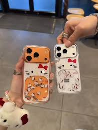 Hello Kitty Glitter Case Semi Transparent Case