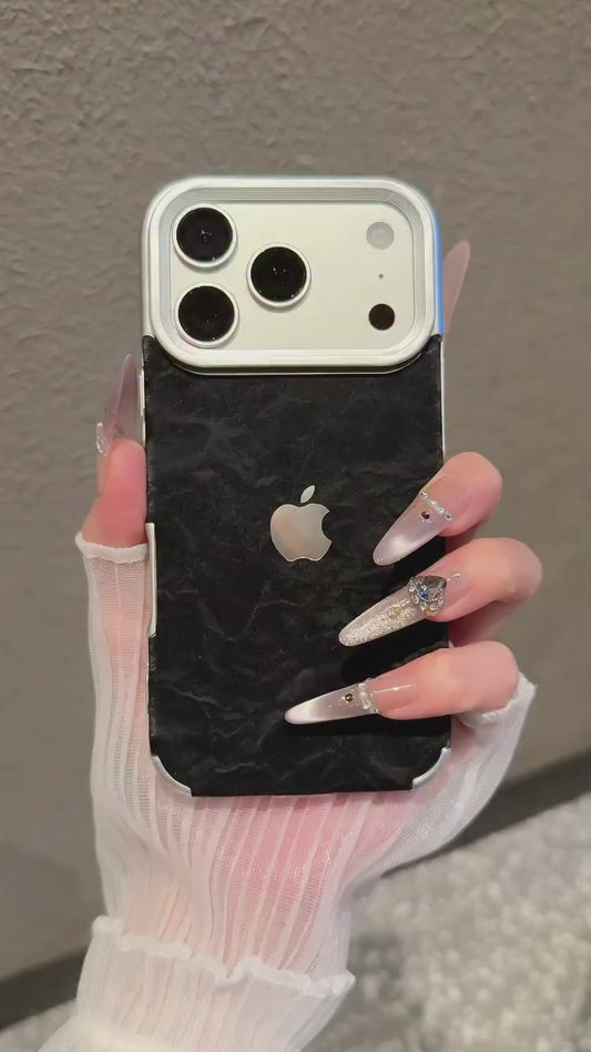 Silk Luxe Velvet Textured Matte Case | Iphone 11 to 17 Pro Max