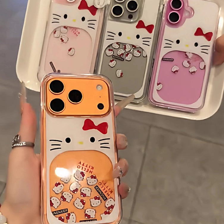 Hello Kitty Glitter Case Semi Transparent Case